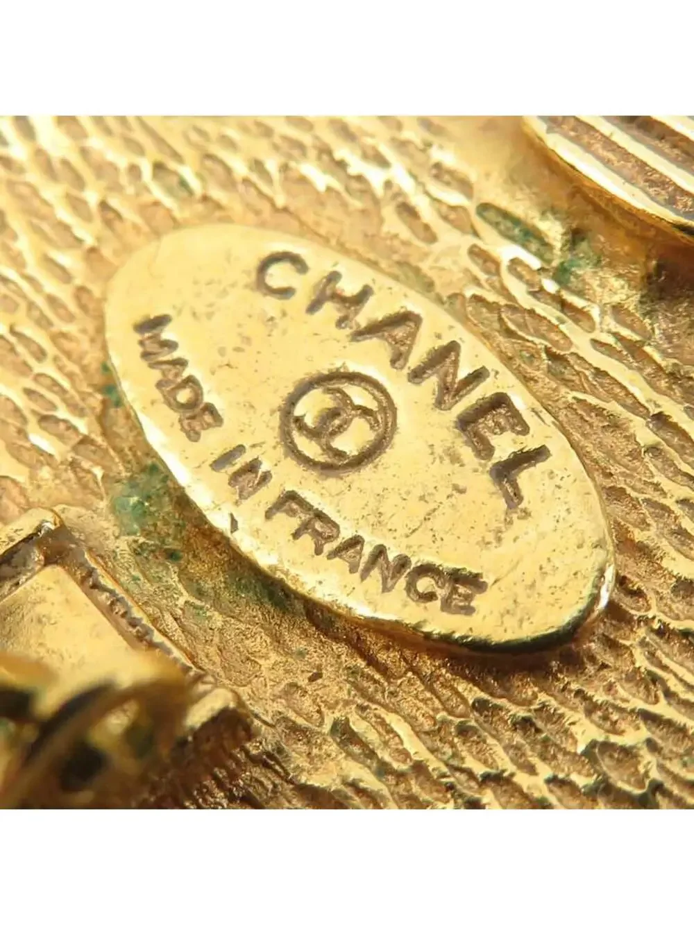 Auth Chanel Cc Logo Earrings Gold Metal #294128C34B
